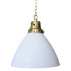 Heavy White Glass Pendant