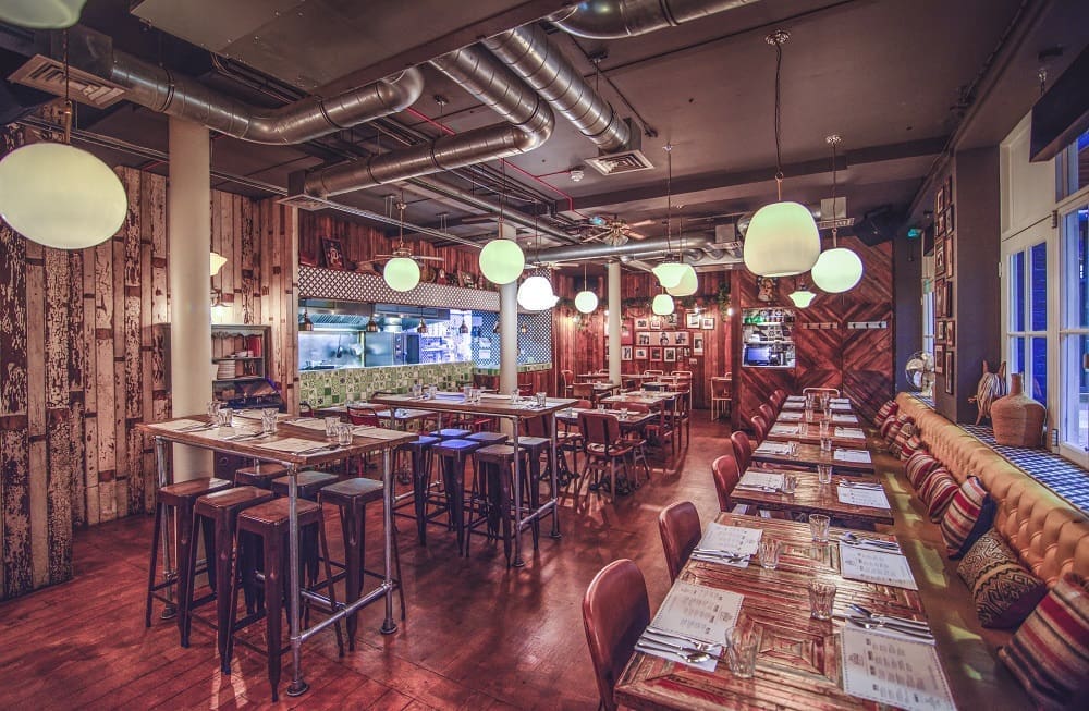 Original Art Deco Lighting Installations in Restaurants and Retail