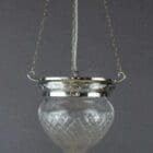 Crystal and Chrome Plafonnier Ceiling Light