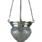 Crystal and Chrome Plafonnier Ceiling Light