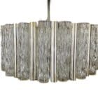 Mid Century Glass Tube Chandelier