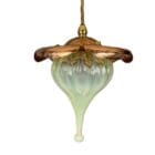 Copper Bloom Art Nouveau Pendant Light