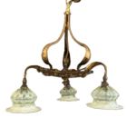 Original Arts and Crafts Copper Chandelier