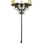 Wrought Iron Gothic Revival Floor Lamp