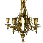 Heavy Brass Ceiling Candelabra
