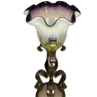 Burnished Steel Arts and Crafts Table Lamp