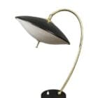 Mid Century Black UFO Table Lamp