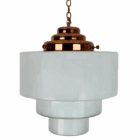 Large Opaline Pendant Light