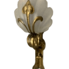 Art Nouveau Corner Light With Shell Shade