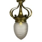 Art Nouveau Powell Glass Pendant Light