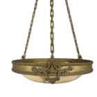 Antique Alabaster Plafonnier