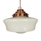 Large Opaline Glass Chapel Light