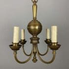 Art Nouveau Four Arm Chandelier