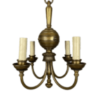 Art Nouveau Four Arm Chandelier