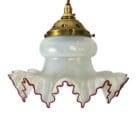 Vintage Coolie Light With Frilled Edge