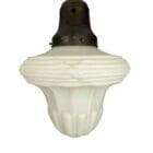 Edwardian White Glass Pendant light