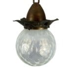 Vaseline Glass Globe Pendant Light