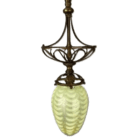 Vaseline Glass Pendant Light By James Powell