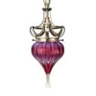 Small Osler Pendant Light with Cranberry Shade