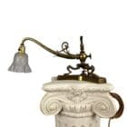 Brass Art Nouveau Piano Table Lamp
