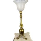 Brass Art Nouveau Table Lamp