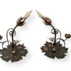 WAS Benson Arts and Crafts Copper Wall Lights