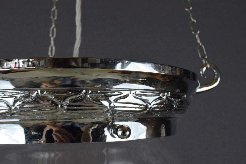 Crystal and Chrome Plafonnier Ceiling Light