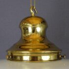 Large Satin Glass Chapel Pendant Light with Finial