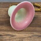 Art Nouveau Burmese Vaseline Glass Pendant Light (23050)