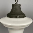 'Perry' Large Art Deco Opaline Glass School House Light (32179)