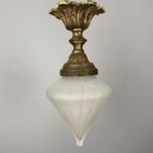 Small Antique Holophane Pendant Light (32181)