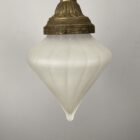 Small Antique Holophane Pendant Light (32181)