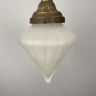 Small Antique Holophane Pendant Light (32181)