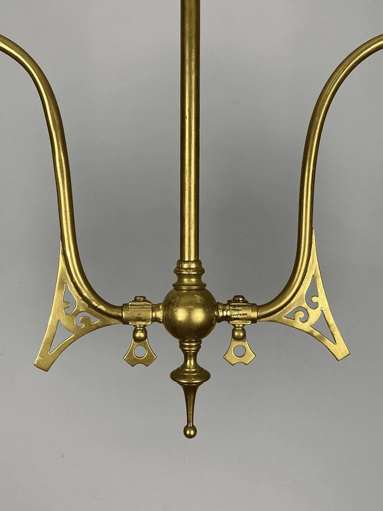 Original Art Nouveau Twin Arm Chandelier (32186)