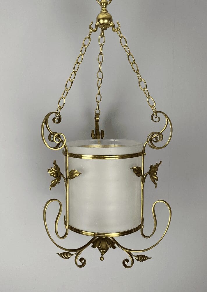 Art Nouveau Lantern with Frosted Glass (23098)