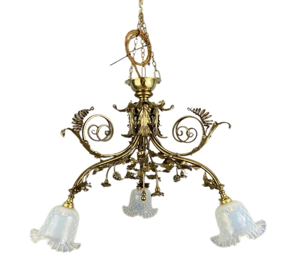 Naturalistic Art Nouveau Chandelier (32177)