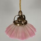 Small Pink Opalescent Coolie Light (41051)