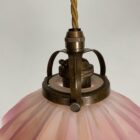 Small Pink Opalescent Coolie Light (41051)