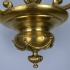 Antique Three Arm Brass Chandelier (32064)