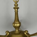 Antique Three Arm Brass Chandelier (32064)