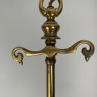 SOLD Large Vaseline Glass Tulip Pendant Light (22437)