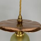 Lily Pad Pendant Light with Vaseline Glass Shade (23050-7)