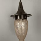 Copper Witch's Hat with Pink Tulip Shade (91053)