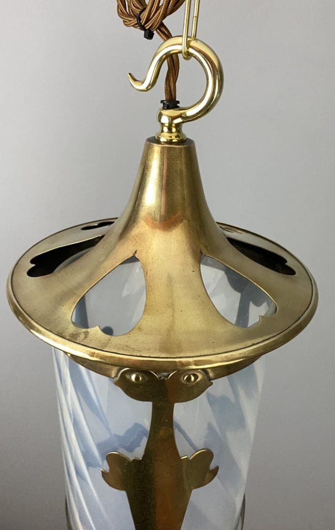 Original Arts and Crafts Brass Lantern (22406)
