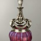 Small Osler Pendant Light with Cranberry Shade (32123)