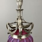 Small Osler Pendant Light with Cranberry Shade (32123)