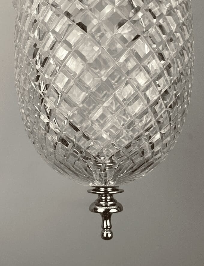 Antique Crystal Pendant Light by FC Osler (22449)