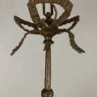 Art Nouveau Fixed Stem Pendant Light with Bow Detail (41029)