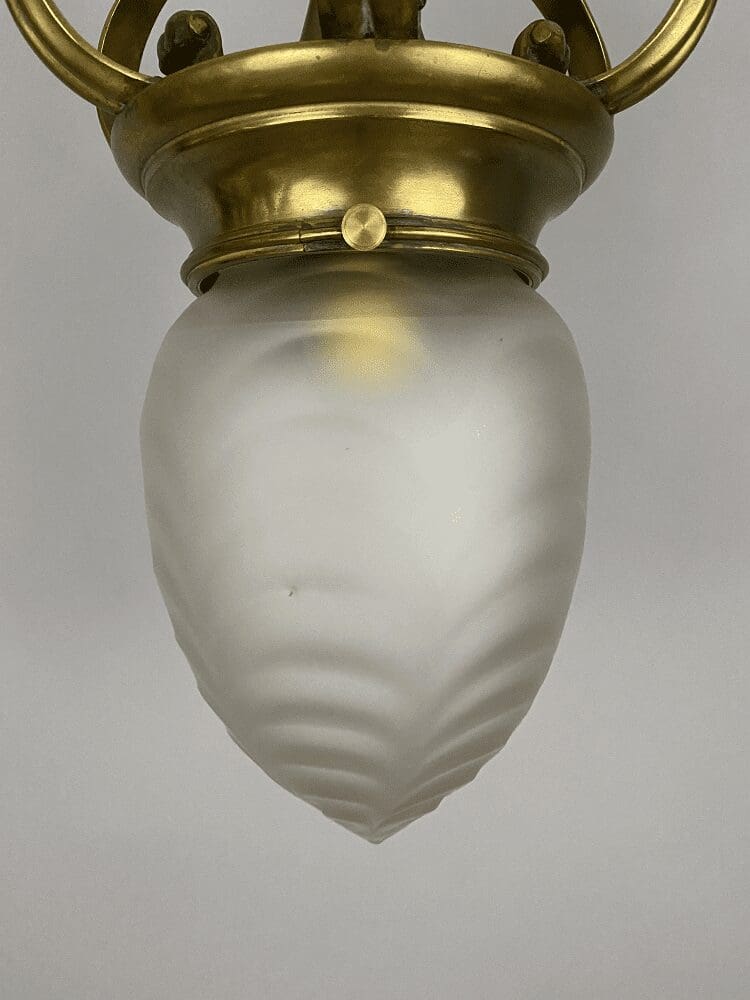 Art Nouveau Powell Glass Pendant Light (22288)