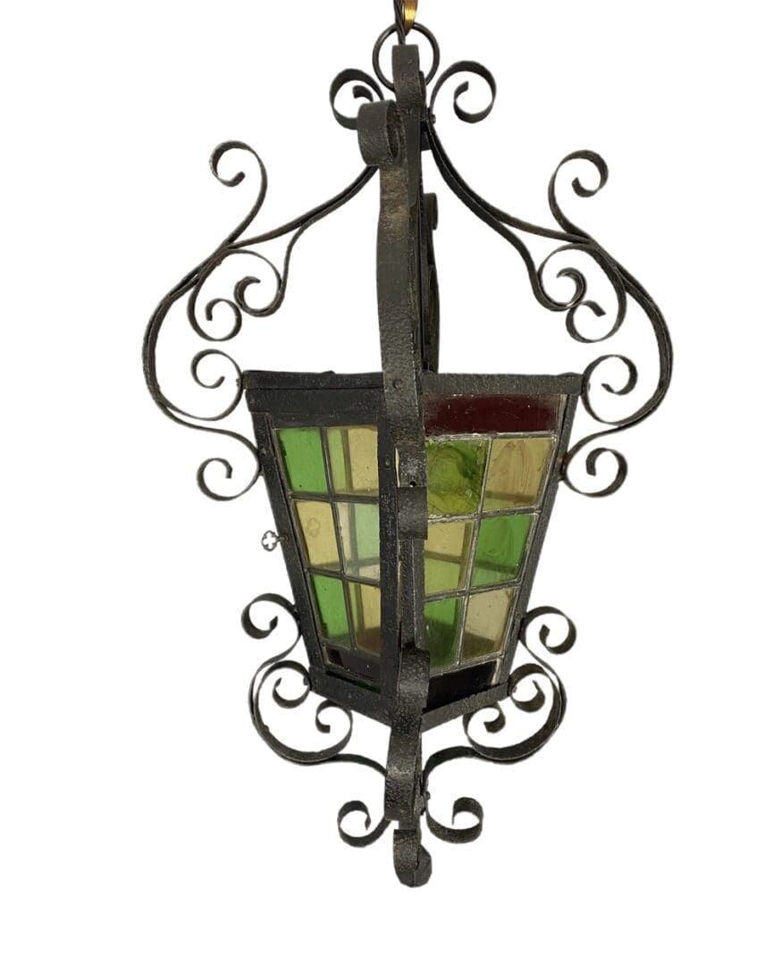 Stained Glass Arts and Crafts Lantern (91063)